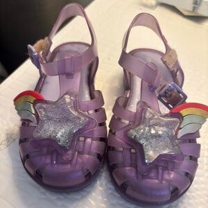 Mini Melissa Possession II Purple Shooting Star Girls size 9